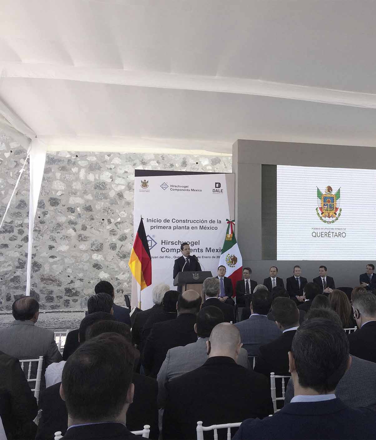 INAUGURAL CEREMONY OF MEXICO’S HIRSCHVOGEL COMPONENTS INDUSTRIAL BUILDING CONSTRUCTION : SLOT